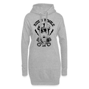 RIDE'n'RUMBLE - Hoodie-Kleid - Grau meliert - Vorne
