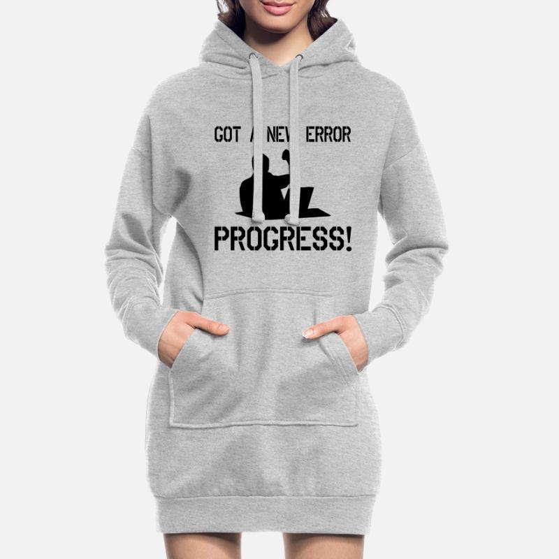 Got A New Error Progress Coder Software Developer Hoodie-Kleid