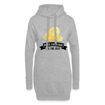 Lemon Design Lemonades Stand Boss Vente de citron - Sweat-shirt à capuche long Femme - gris chiné - Devant