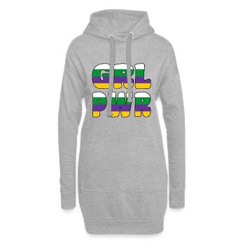 Frauentag Frauen Gleichberechtigung Feministin - Hoodie-Kleid - Grau meliert - Vorne