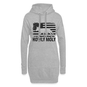 Conception de coyote pour les réacteurs de coyote - Sweat-shirt à capuche long Femme - gris chiné - Devant