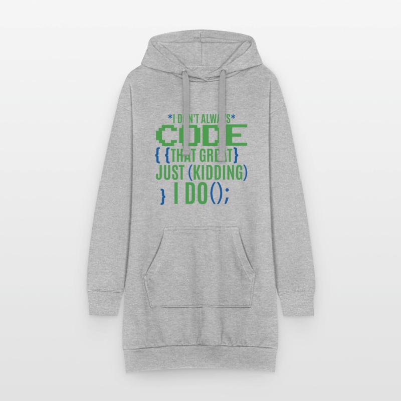 Funny Coder Programmer IT Hoodie Dress