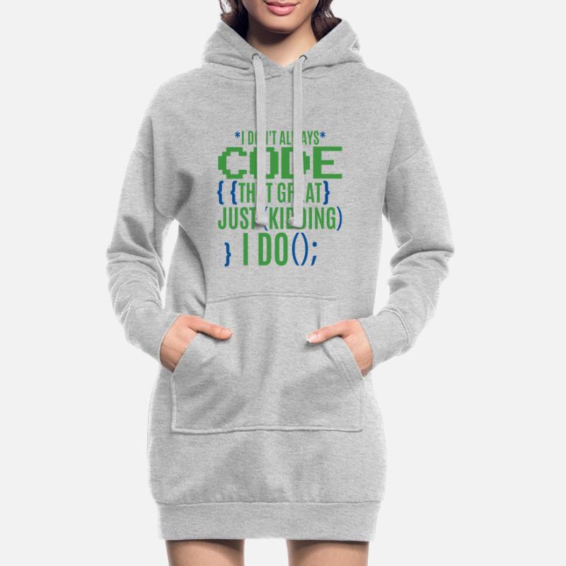 Funny Coder Programmer IT Hoodie Dress