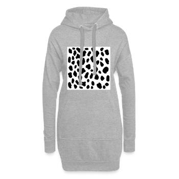 Dalmatiner - Hoodie-Kleid - Grau meliert - Vorne