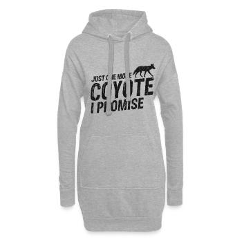 Conception de coyote pour les réacteurs de coyote - Sweat-shirt à capuche long Femme - gris chiné - Devant