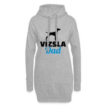 Vizsla - Sweat-shirt à capuche long Femme - gris chiné - Devant