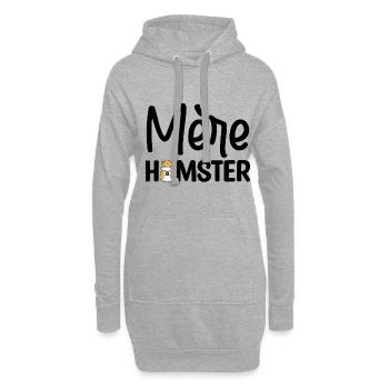 Mere Hamster Graphic Animal Lover Pet Owner Hamste - Hoodie-Kleid - Grau meliert - Vorne