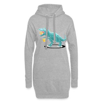 Zitronen Design Limonaden Stand Boss Lemon Verkauf - Hoodie-Kleid - Grau meliert - Vorne