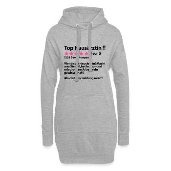Dankeschön Danke Sagen für Hausärztin Arztpraxis - Hoodie-Kleid - Grau meliert - Vorne