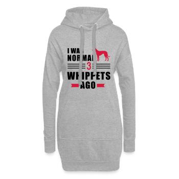Whippet - Hoodie-Kleid - Grau meliert - Vorne