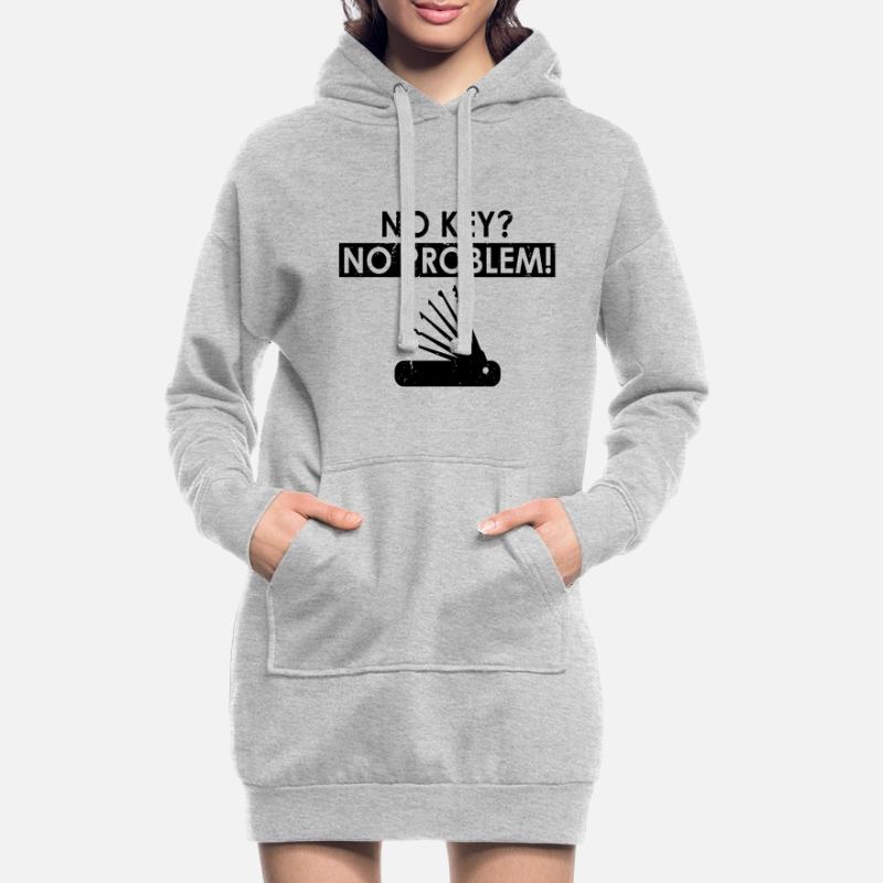 Conceptions de service de déverrouillage Lockpicking Lock Picking Sweat-shirt à capuche long Femme