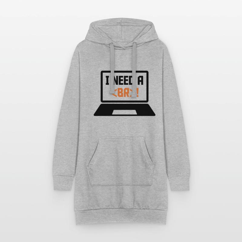 I Need A Break Coding Programming Computer Scienti Hoodie-Kleid