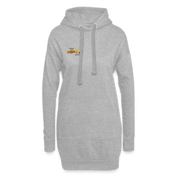 Braut Gold Herz Hochzeit JGA Team Bride Geschenk - Hoodie-Kleid - Grau meliert - Vorne
