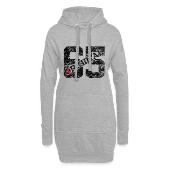 61. GEBURTSTAG 61 JAHRE ORIGINAL 1965 - Hoodie-Kleid - Grau meliert - Vorne