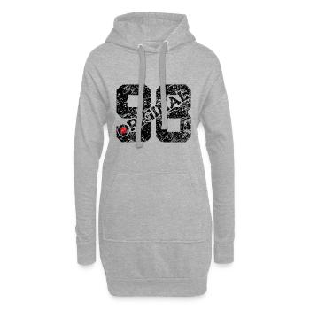 28. GEBURTSTAG 28 JAHRE ORIGINAL 1998 - Hoodie-Kleid - Grau meliert - Vorne