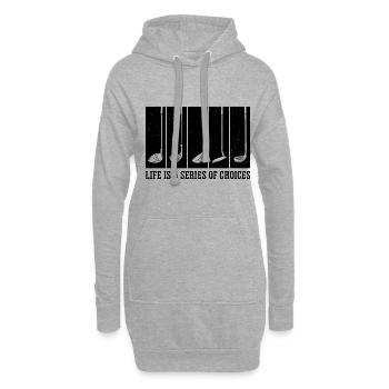 Life Is A Series Of Choices Golf Player Golfing Pu - Hoodie-Kleid - Grau meliert - Vorne