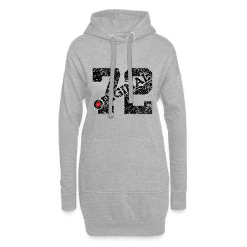 54. GEBURTSTAG 54 JAHRE ORIGINAL 1972 - Hoodie-Kleid - Grau meliert - Vorne