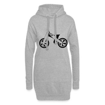 Roue vélo pour enfant Pour enfant Couleur Sélection - Sweat-shirt à capuche long Femme - gris chiné - Devant