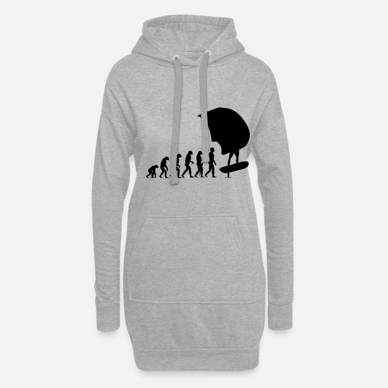 Wingfoil Wingfoiler Evolution - Hoodie-Kleid - Grau meliert
