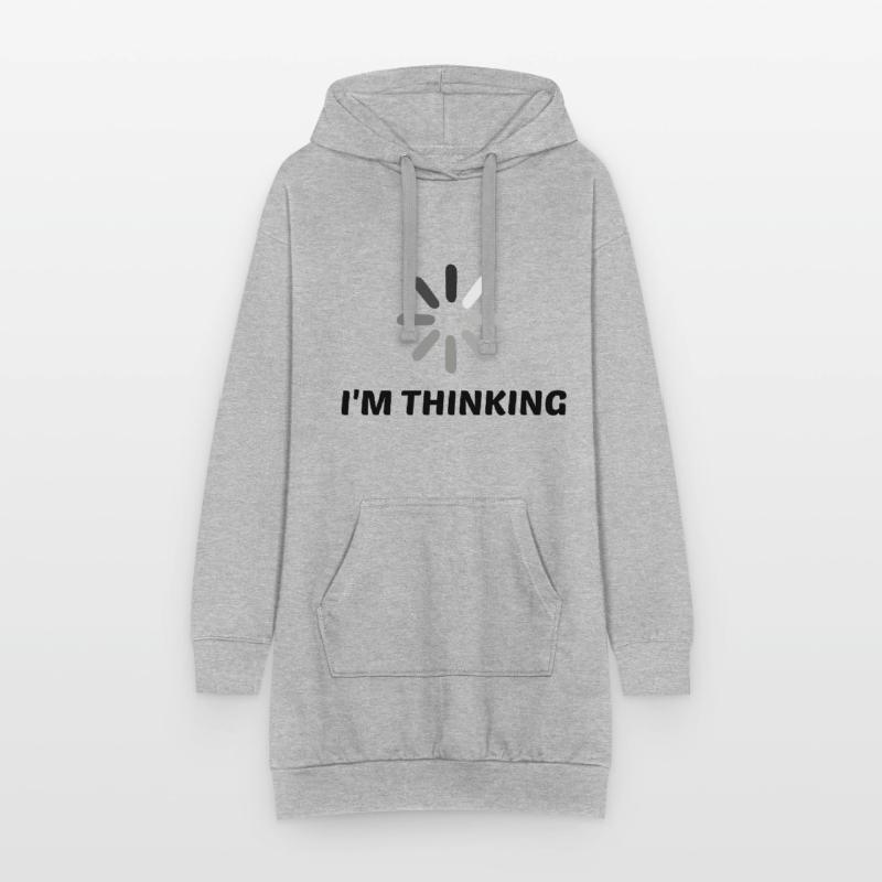 I'm Thinking Coder Software Developer Programmer N Hoodie-Kleid