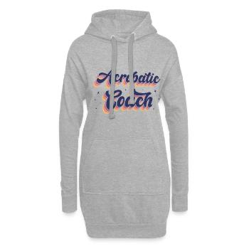Retro Graphic Gymnast Gymnastics Acrobat Acrobatic - Hoodie-Kleid - Grau meliert - Vorne