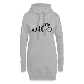 MB Trac Evolution - Offroad - Farben editierbar - Hoodie-Kleid - Grau meliert - Vorne
