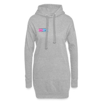 Immer zusammen - Hoodie-Kleid - Grau meliert - Vorne