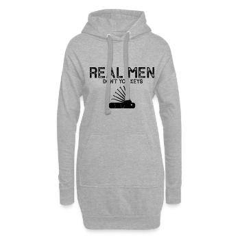 Hommes Schlosdienst Technicien de verrouillage Conception - Sweat-shirt à capuche long Femme - gris chiné - Devant