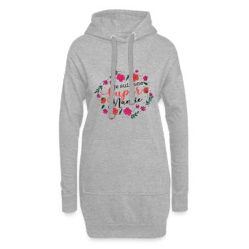 Je Suis Une Mamie - Sweat-shirt à capuche long Femme - gris chiné - Devant