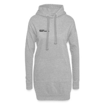 Né pour créer l'histoire - Citation Motivation - Sweat-shirt à capuche long Femme - gris chiné - Devant