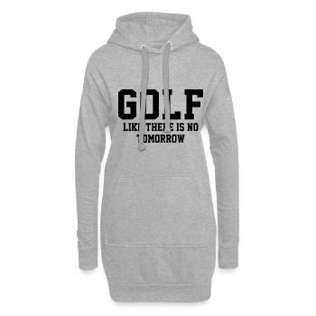 Golf Like There Is No Tomorrow Golf Player Golfing - Hoodie-Kleid - Grau meliert - Vorne