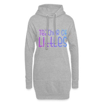 Teacher Of Littles Babysitter Daycare Provider Tea - Hoodie-Kleid - Grau meliert - Vorne