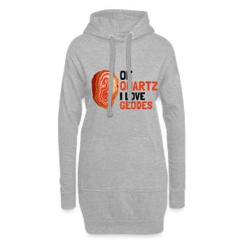 Collecteurs minéraux et ventilateur de minéraux de minerais - Sweat-shirt à capuche long Femme - gris chiné - Devant