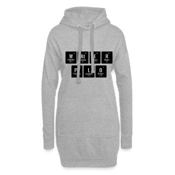 Water Polo Periodic Table Of Elements Aquatic Polo - Hoodie Dress - heather grey - Front