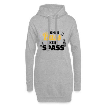 Chor - Hoodie-Kleid - Grau meliert - Vorne
