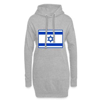 Israel - Hoodie-Kleid - Grau meliert - Vorne