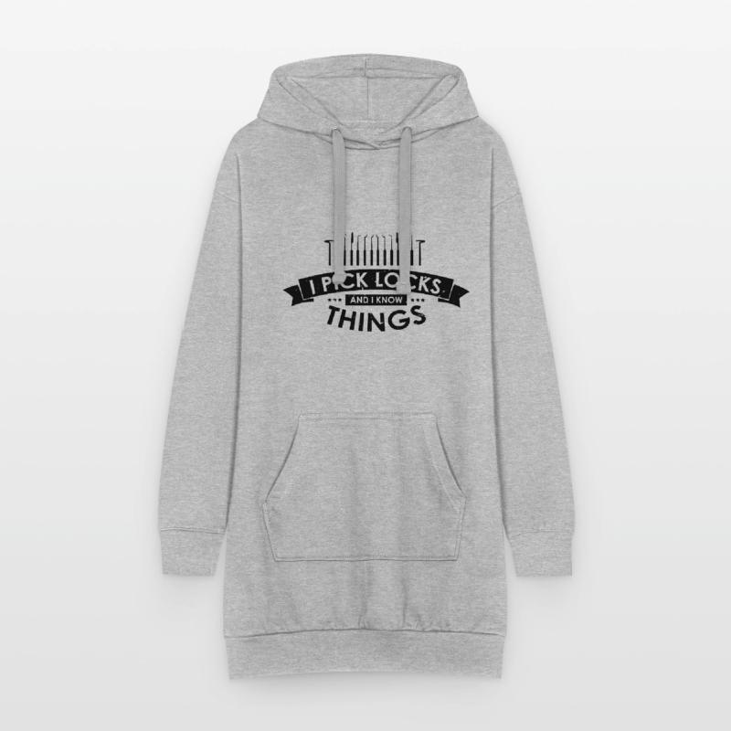 Conceptions de service de déverrouillage Lockpicking Lock Picking Sweat-shirt à capuche long Femme