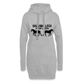 Cydesdale Rider et dessin de cheval de trait - Sweat-shirt à capuche long Femme - gris chiné - Devant