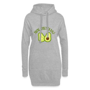 Avocado - Hoodie-Kleid - Grau meliert - Vorne