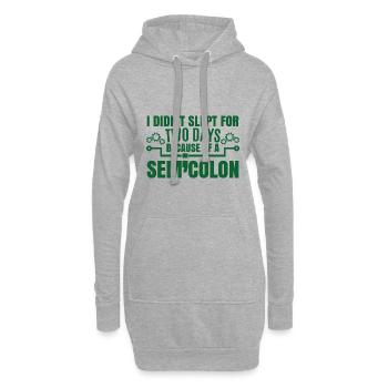 Funny Coding Humor Coder Informatic - Hoodie Dress - heather grey - Front