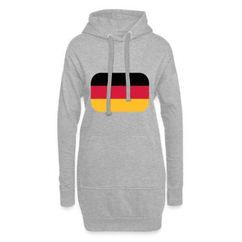 Allemagne - Sweat-shirt à capuche long Femme - gris chiné - Devant