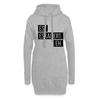 ES ESKALIERT EH ESKALATION PARTY SAUFEN TRINKEN - Hoodie-Kleid - Grau meliert - Vorne
