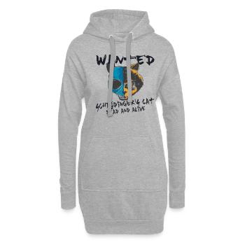 Schrödingers Katze Physik Schrödinger's Cat Geeks - Hoodie-Kleid - Grau meliert - Vorne