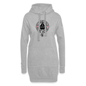 Meine Heimat Schwarzwald - Hoodie-Kleid - Grau meliert - Vorne