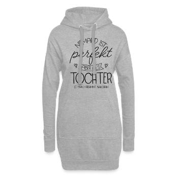 Tochter - Hoodie-Kleid - Grau meliert - Vorne