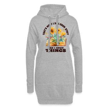 Jardinier Jardin Paysager Jardinier Jardinage - Sweat-shirt à capuche long Femme - gris chiné - Devant