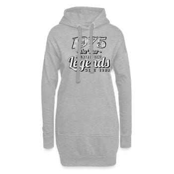 VTT-Mountainbiker 1975 Naissance Anniversaire VTT - Sweat-shirt à capuche long Femme - gris chiné - Devant