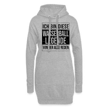 Wasserball-Spieler Geburtstag geboren Legende - Hoodie-Kleid - Grau meliert - Vorne