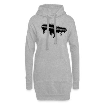 Flûtiste Flûtiste - Sweat-shirt à capuche long Femme - gris chiné - Devant
