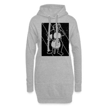 Cello cello player cellist - Hoodie Dress - heather grey - Front